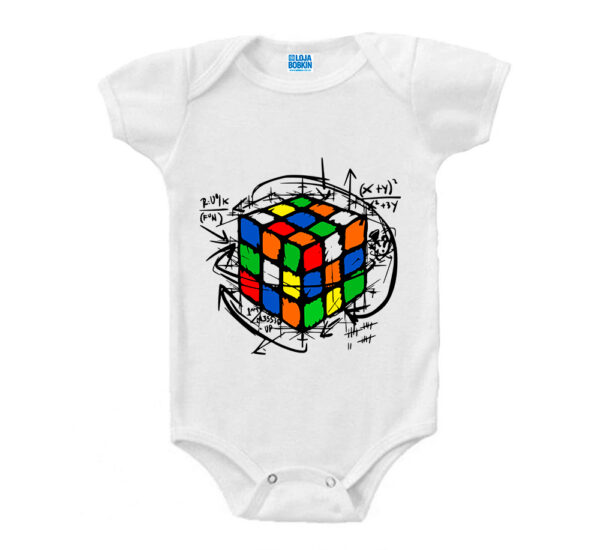 Body Bebê Cubo Magico Colorido - Geek
