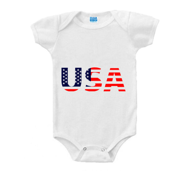 Body Bebê Usa Estados Unidos Bandeira