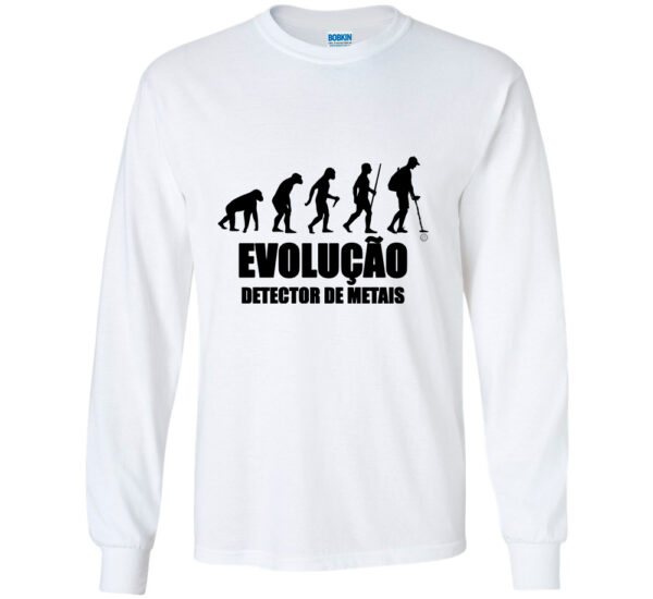 Camiseta Manga Longa Evolução Detector de Metais