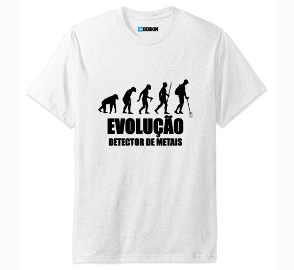 Camiseta Evolução Detector de Metais Tesouros