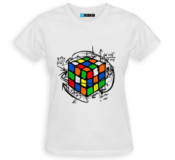 Camiseta Feminina Cubo Magico Colorido - Geek
