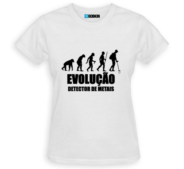 Camiseta Feminina Evolução Detector de Metais