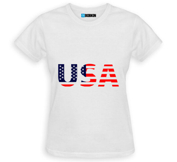 Camiseta Feminina Usa Estados Unidos Bandeira
