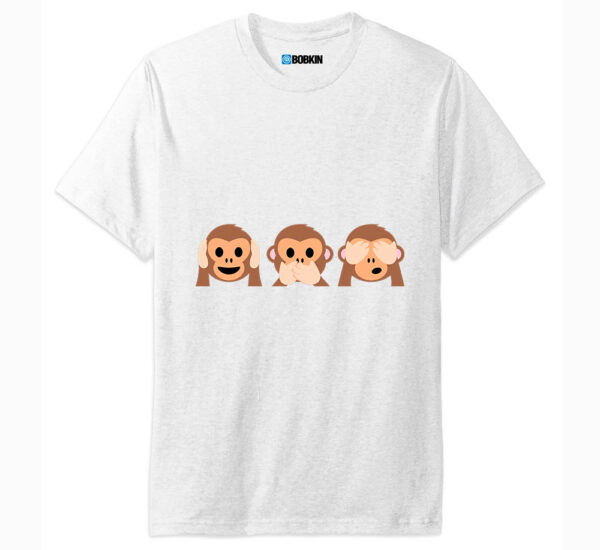 Camiseta Masculina Macacos Emoji Whatsapp