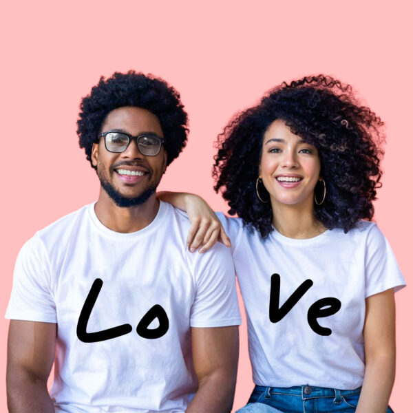 Kit Camisetas Para Casal De Namorados Love Amor Tumblr