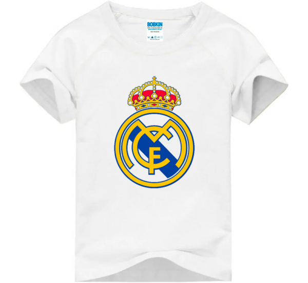 Camiseta Infantil de Futebol Real Madrid