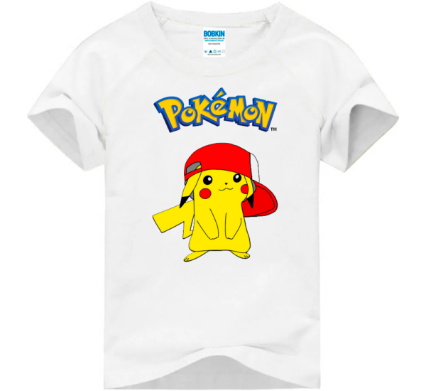 Camiseta infantil Pokémon Pikachu Anime