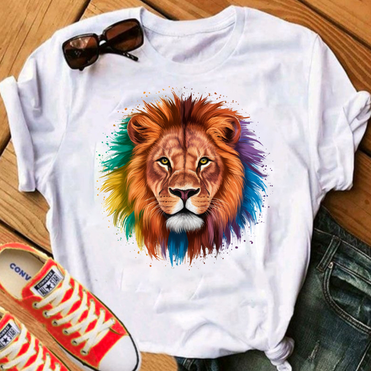 Camiseta Cristã T-shirt Blusa Leão de Judá Moda Gospel Evangélica